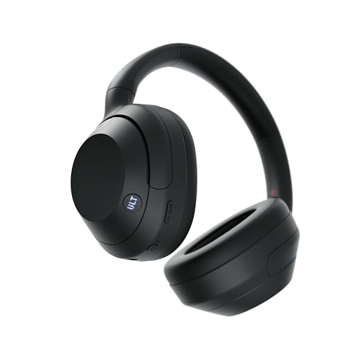 Sony ULT WEAR Kabellose Bluetooth-Kopfhörer – Noise Cancelling, Mikrofon, 30h Akku, Bass Boost, Schwarz