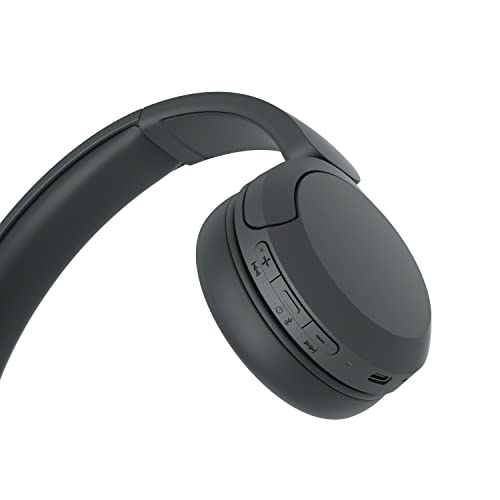 Sony WH-CH520 Bluetooth On-Ear Kopfhörer – 50h Akku, Schnellladefunktion, Schwarz