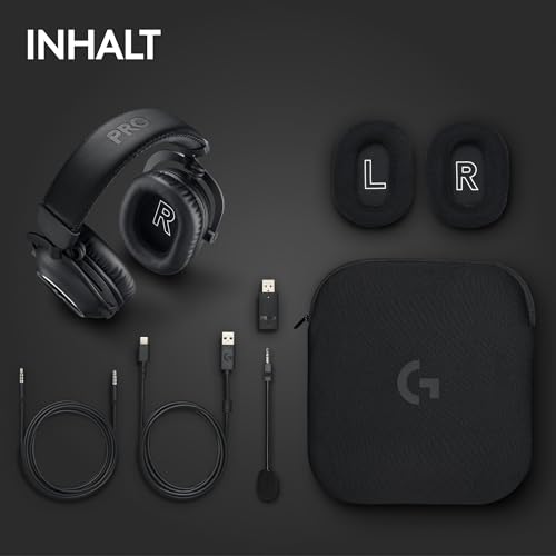 Logitech G PRO X 2 LIGHTSPEED Wireless Gaming-Headset – 50 mm Treiber, Surround-Sound, Abnehmbares Mikrofon – PC, PS5, PS4, Switch