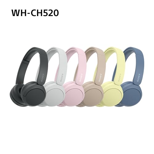 Sony WH-CH520 Bluetooth On-Ear Kopfhörer – 50h Akku, Schnellladefunktion, Schwarz