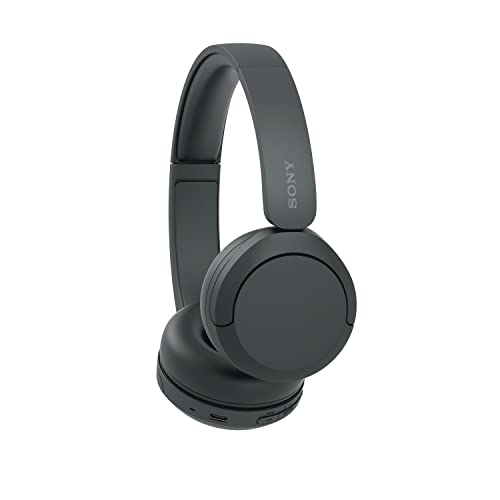 Sony WH-CH520 Bluetooth On-Ear Kopfhörer – 50h Akku, Schnellladefunktion, Schwarz