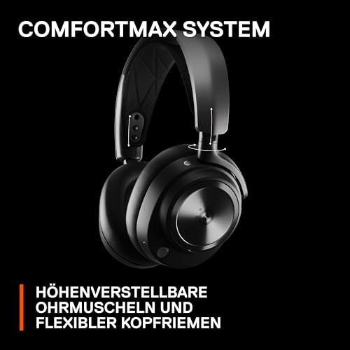 SteelSeries Arctis Nova Pro Wireless – Gaming-Headset mit ANC, Hi-Fi-Treibern & Infinity Power – Multi-Plattform