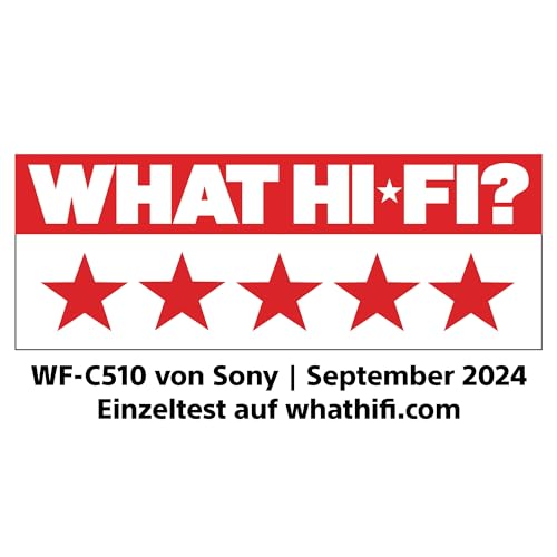 Sony WF-C510 Kabellose In-Ear-Kopfhörer – Leicht, 22h Akku, Bluetooth, Ambient Sound, Schwarz