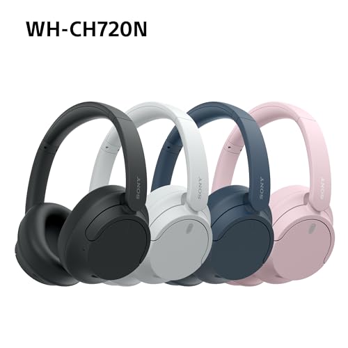 Sony WH-CH720N Kabellose Bluetooth-Kopfhörer – Noise Cancelling, 35h Akku, Schnellladefunktion, Schwarz