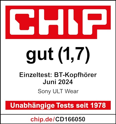Sony ULT WEAR Kabellose Bluetooth-Kopfhörer – Noise Cancelling, Mikrofon, 30h Akku, Bass Boost, Schwarz
