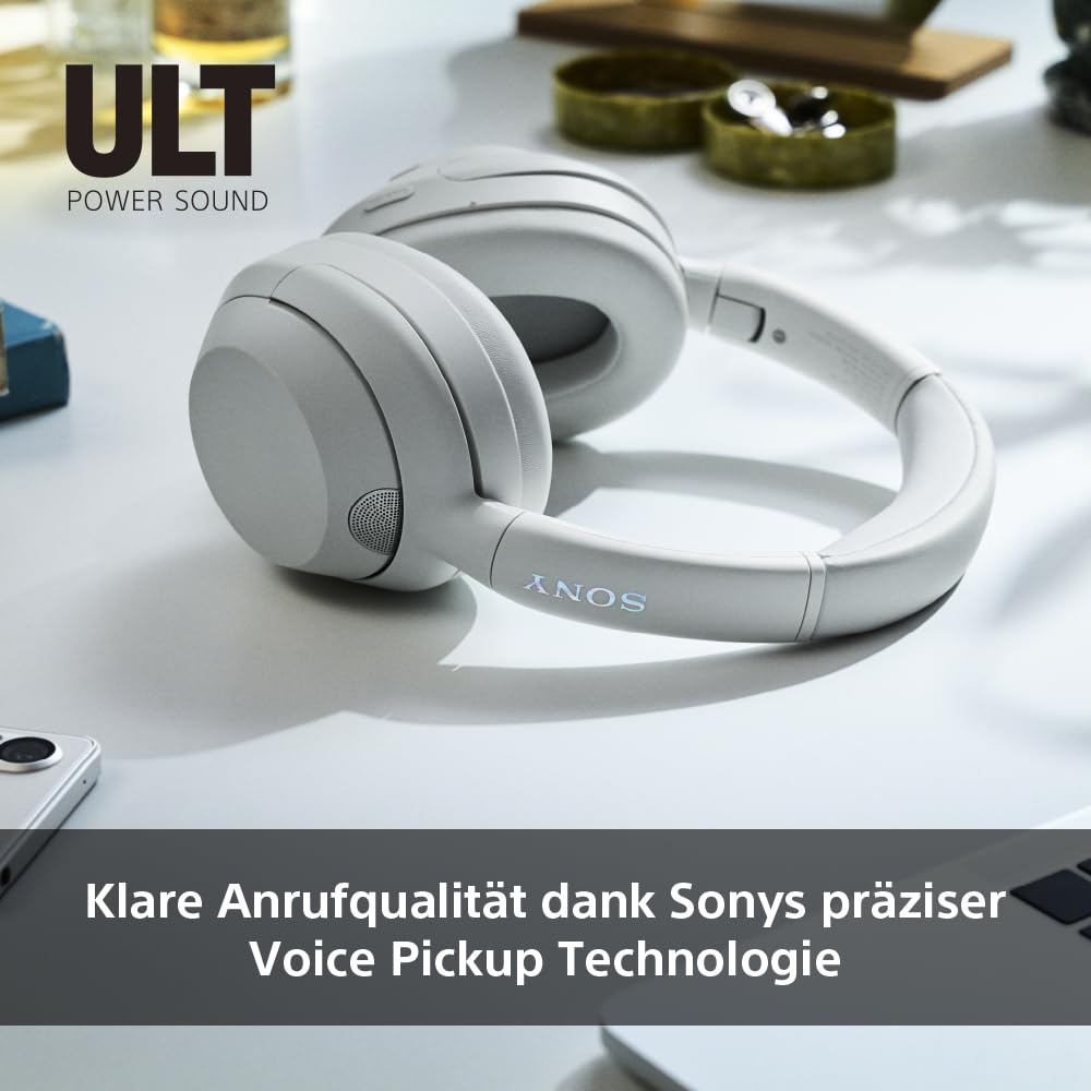 Sony ULT WEAR Kabellose Bluetooth-Kopfhörer – Noise Cancelling, Mikrofon, 30h Akku, Bass Boost, Schwarz