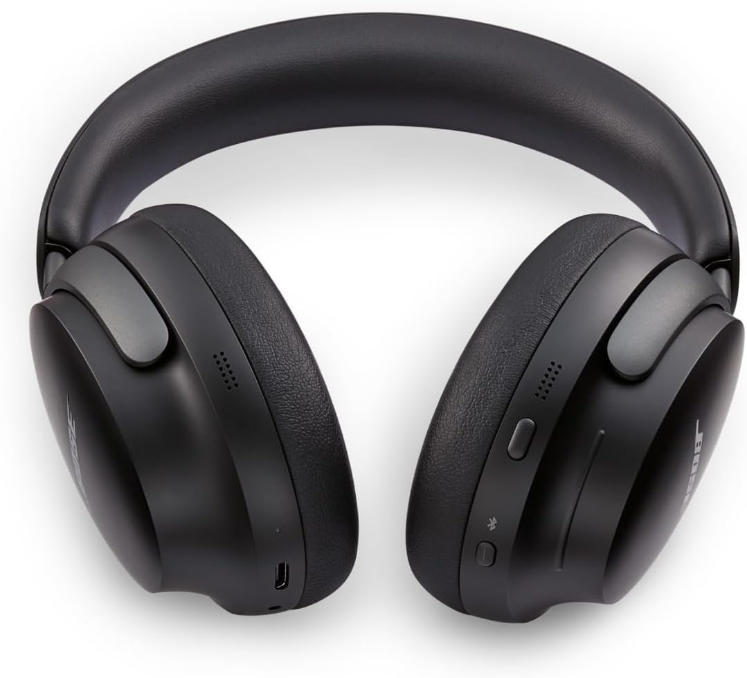 Bose QuietComfort Ultra – Over-Ear Noise-Cancelling-Kopfhörer mit Spatial Audio, 24 Std. Akku – Schwarz