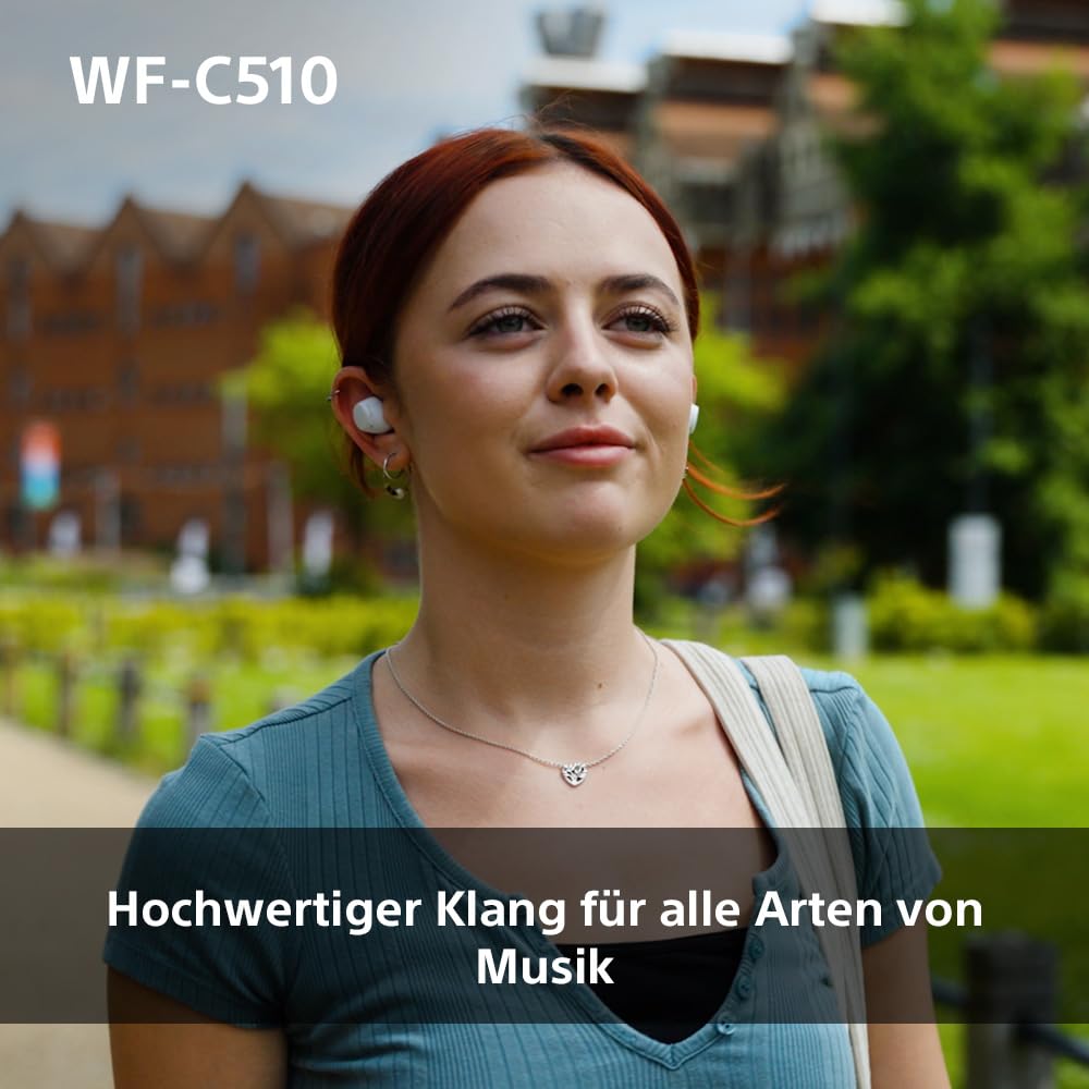 Sony WF-C510 Kabellose In-Ear-Kopfhörer – Leicht, 22h Akku, Bluetooth, Ambient Sound, Schwarz