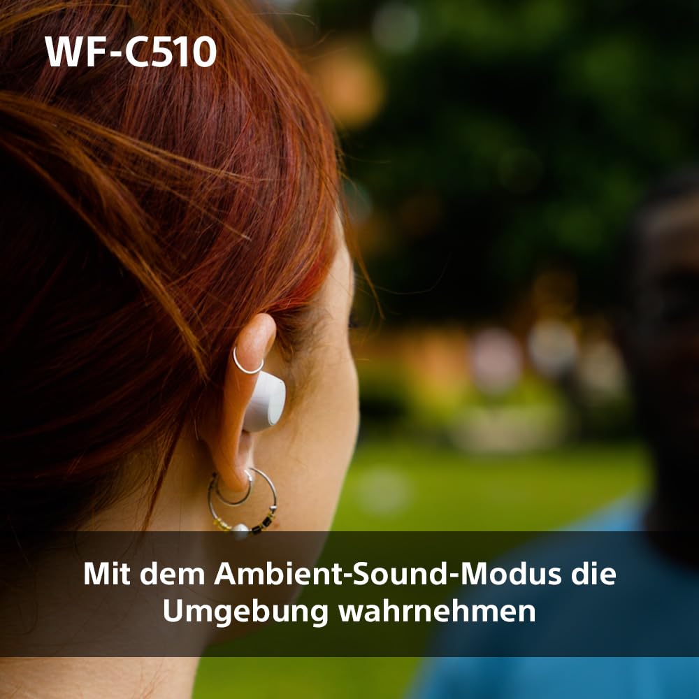 Sony WF-C510 Kabellose In-Ear-Kopfhörer – Leicht, 22h Akku, Bluetooth, Ambient Sound, Schwarz