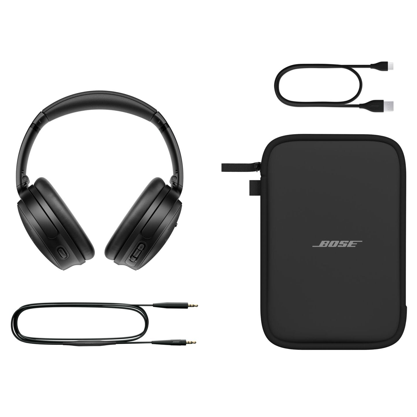 Bose QuietComfort SC Kabellose Over-Ear-Kopfhörer mit Noise-Cancelling & Mikrofon, 24 Std. Akku, Schwarz