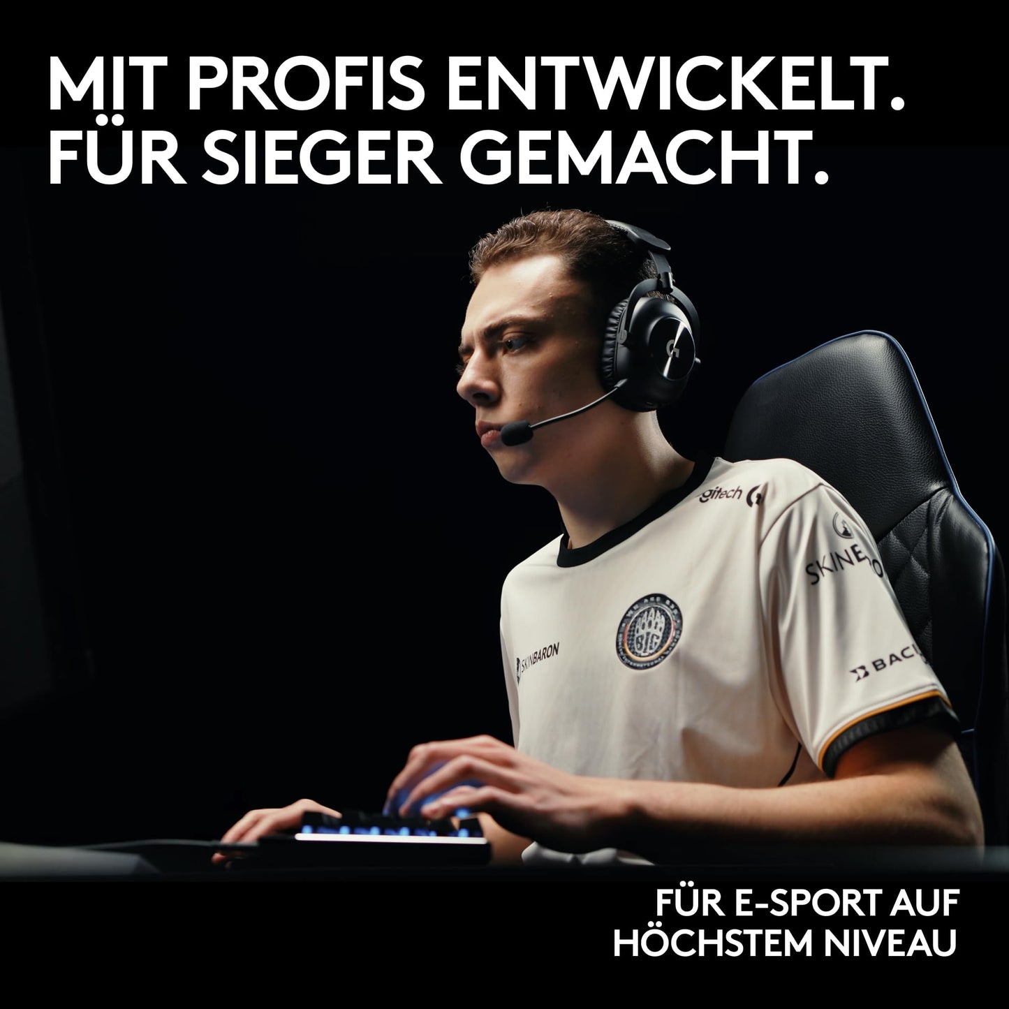 Logitech G PRO X 2 LIGHTSPEED Wireless Gaming-Headset – 50 mm Treiber, Surround-Sound, Abnehmbares Mikrofon – PC, PS5, PS4, Switch