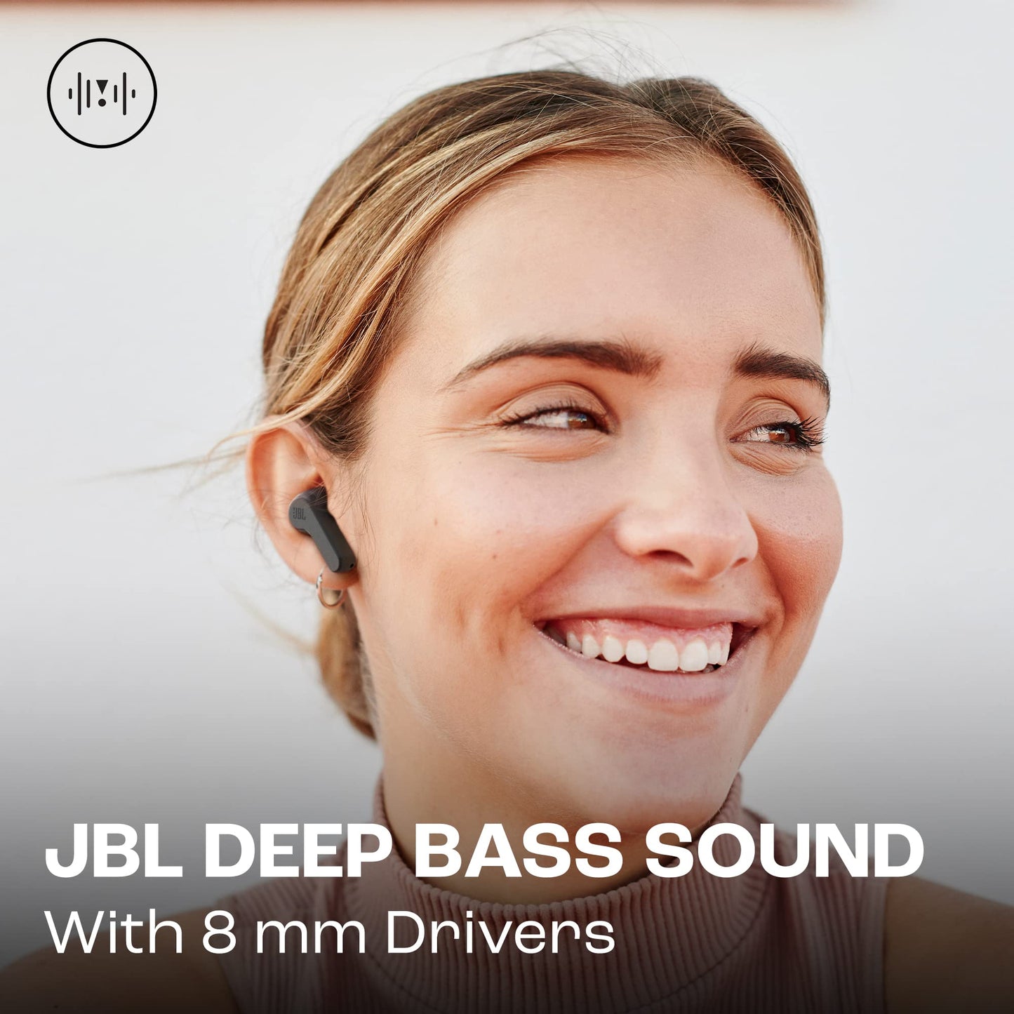 JBL Wave Beam – Kabellose In-Ear-Kopfhörer mit IP54/IPX2, Freisprechfunktion, 32 Std. Akkulaufzeit – Schwarz