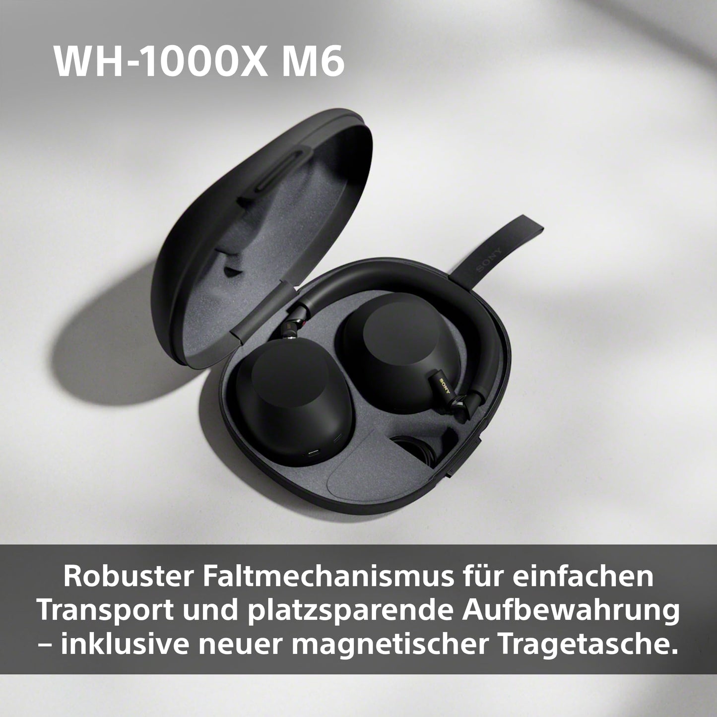 Sony WH-1000XM6 – Over-Ear Wireless Noise Cancelling Kopfhörer mit Hi-Res Sound, 30 Std. Akku & Komfortablem Design – Schwarz