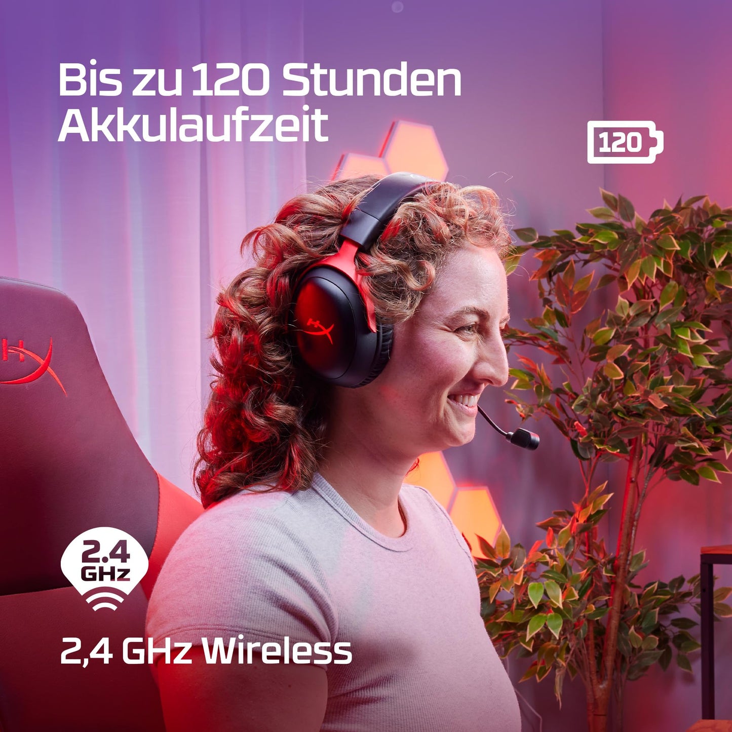 HyperX Cloud III Wireless – Gaming-Headset für PC, PS5 & PS4