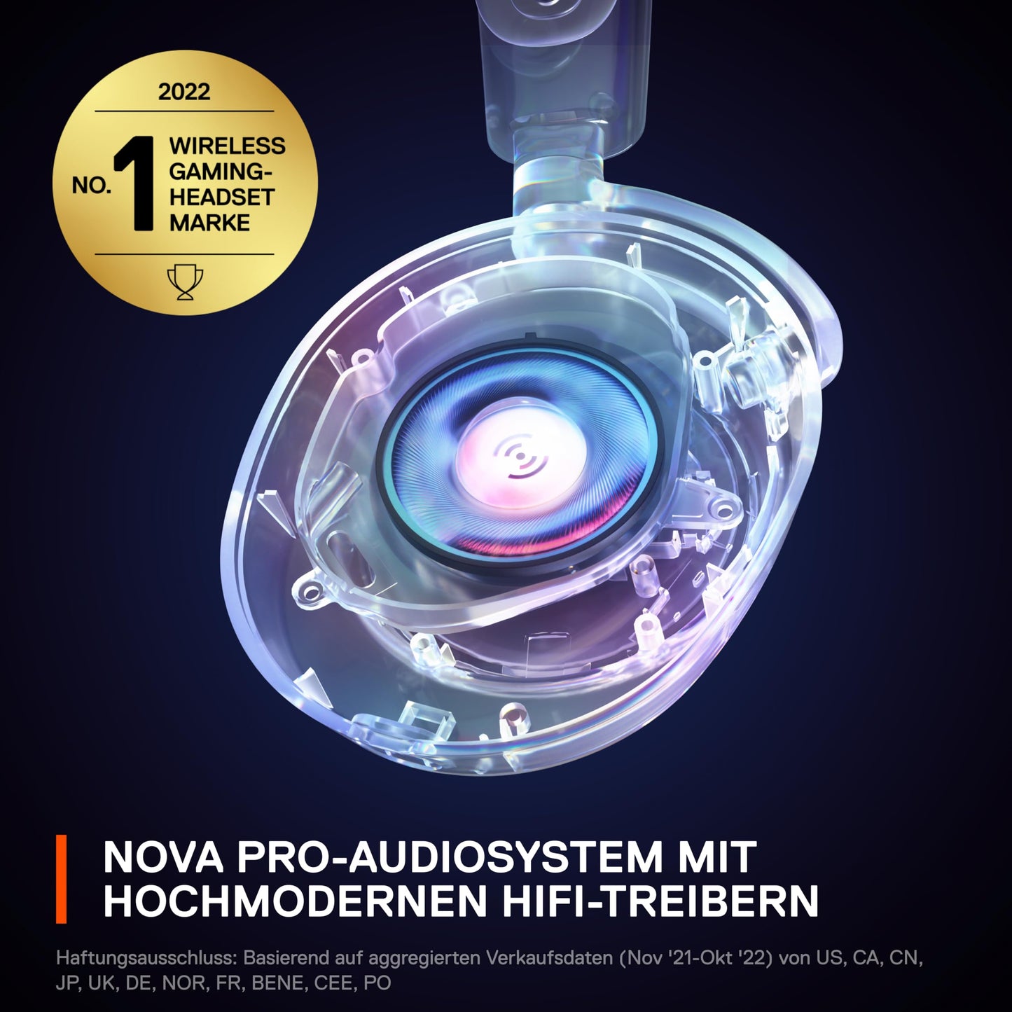 SteelSeries Arctis Nova Pro Wireless – Gaming-Headset mit ANC, Hi-Fi-Treibern & Infinity Power – Multi-Plattform