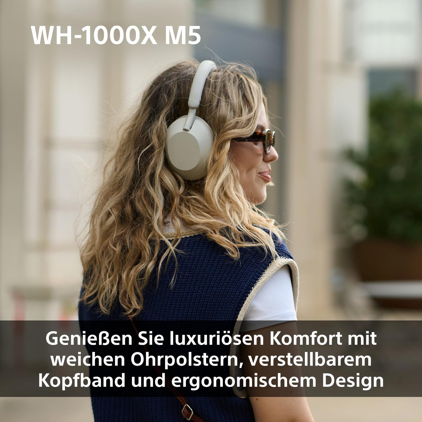 Sony WH-1000XM5 Kabelloser Premium-Kopfhörer – Noise Cancelling, Bluetooth, Hi-Res Audio, 30h Akku, Schwarz