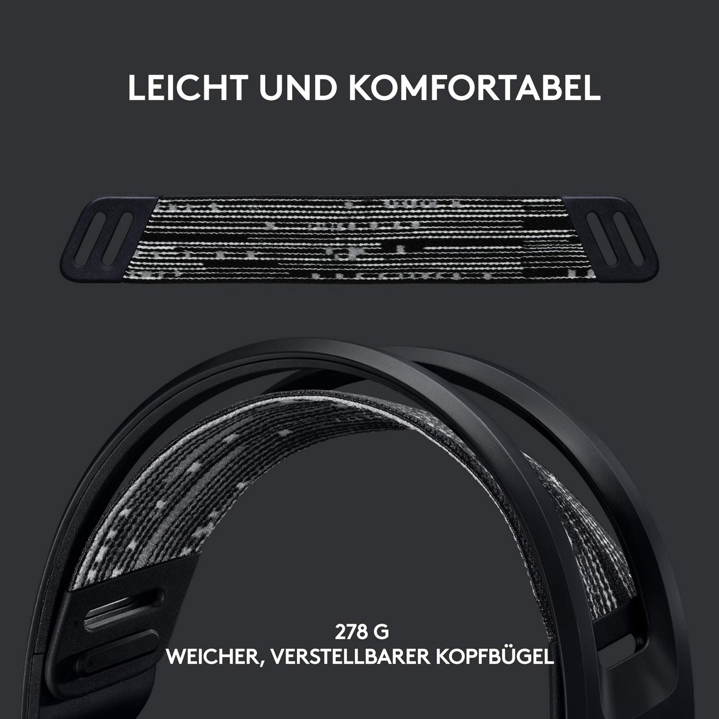 Logitech G733 LIGHTSPEED Kabelloses Gaming-Headset – RGB, Blue VO!CE Mikrofon, 29 Std. Akku – Schwarz