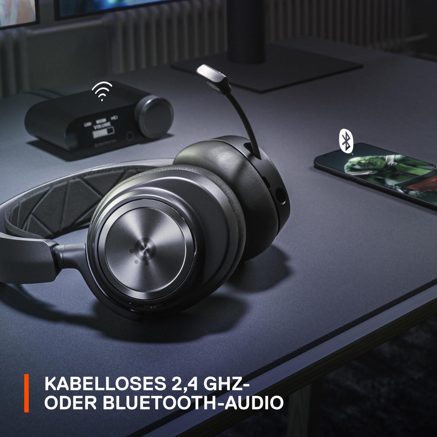 SteelSeries Arctis Nova Pro Wireless – Gaming-Headset mit ANC, Hi-Fi-Treibern & Infinity Power – Multi-Plattform