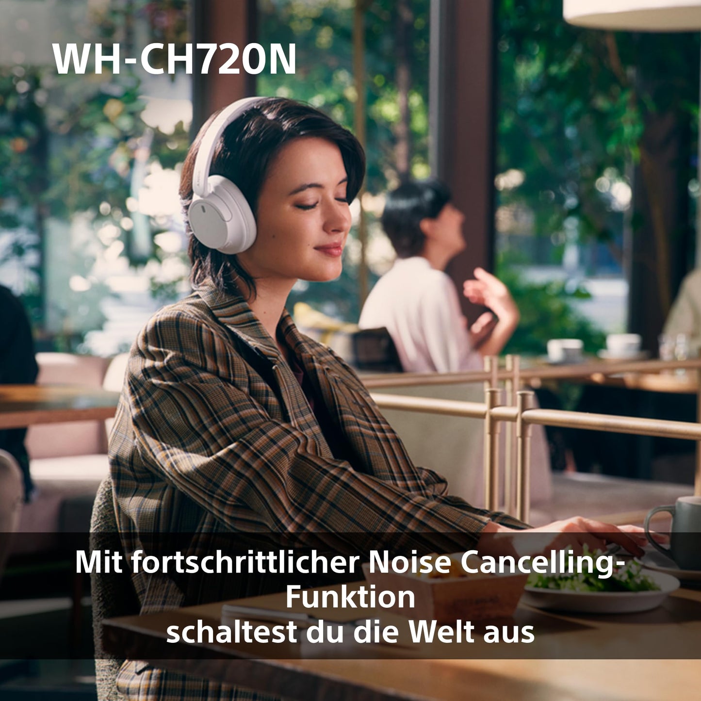 Sony WH-CH720N Kabellose Bluetooth-Kopfhörer – Noise Cancelling, 35h Akku, Schnellladefunktion, Schwarz