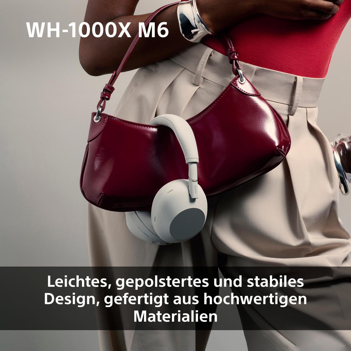 Sony WH-1000XM6 – Over-Ear Wireless Noise Cancelling Kopfhörer mit Hi-Res Sound, 30 Std. Akku & Komfortablem Design – Schwarz
