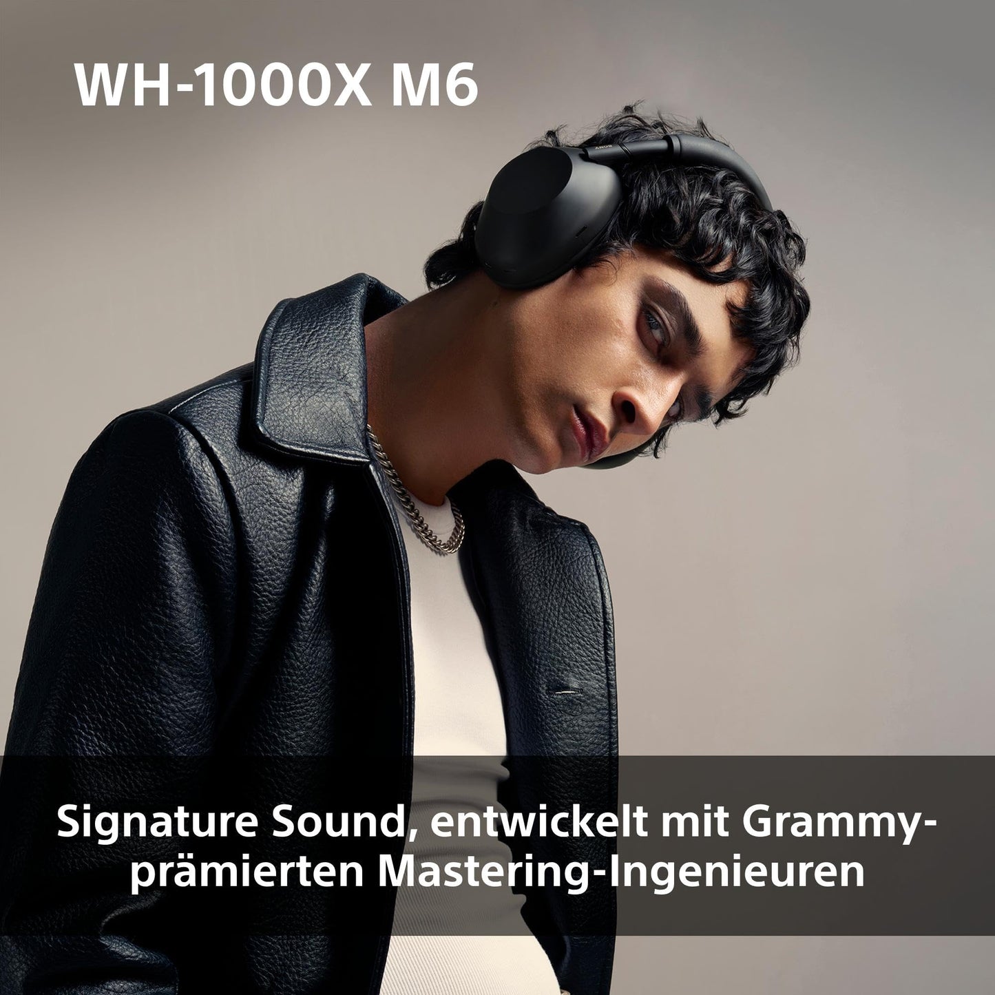 Sony WH-1000XM6 – Over-Ear Wireless Noise Cancelling Kopfhörer mit Hi-Res Sound, 30 Std. Akku & Komfortablem Design – Schwarz