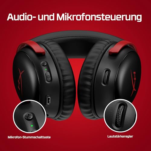 HyperX Cloud III Wireless – Gaming-Headset für PC, PS5 & PS4