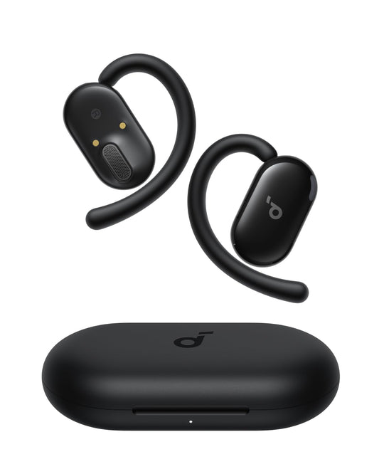 soundcore V20i – Open-Ear Bluetooth-Kopfhörer mit IP55, 36 Std. Akkulaufzeit, Rauschfreie Anrufe, Starker Bass, Verstellbare Ohrhaken – Schwarz