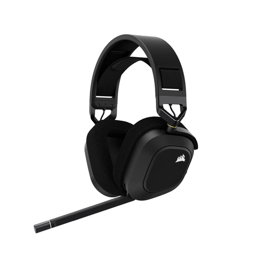 CORSAIR HS80 RGB Kabelloses Multiplattform-Gaming-Headset – Dolby Atmos, Omnidirektionales Mikrofon, iCUE-Kompatibel – PC, Mac, PS5, PS4 – Carbon